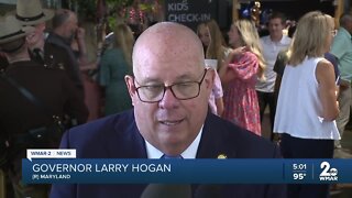 Gov. Hogan addresses new Maryland State Police class, speaks on governor's race
