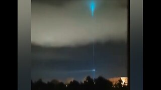UFO Shoots Green Laser