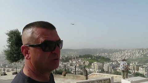 Ahava Adventures Jerusalem - Nouri Hawa, on Mount Olives, speaks of biblical, current events -2 of 2