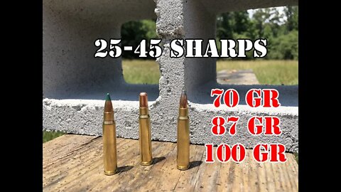 25-45 Sharps vs Cinder Block Test....