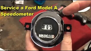 How to service a Ford Model A speedometer