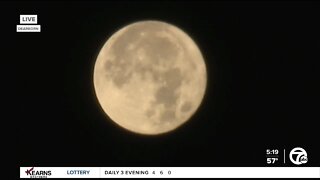 Supermoon visible in Michigan