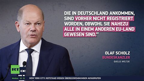 Scholz: Zu viele Flüchtlinge kommen nach Deutschland