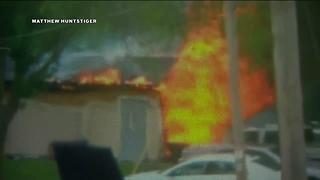 Witness video shows shed fire that killed 24-year-old maintenance worker
