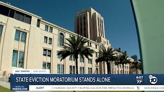 California eviction moratorium stands alone