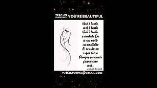 You're Beautiful (trecho traduzido).