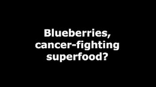 Blueberries - cancer-fighting super food