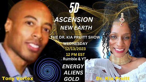 Aliens are Real! How to Prepare for 5D Ascension, New Earth, ALIENS, Eating Gold & More! ~Tony Vortex, & Dr. Kia Pruitt @https://www.metacenterchicago.com/. Use discount code: drkia2024