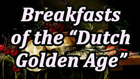Simple Breakfasts of Dutch Golden Age. The Genre of Baroque Painting.