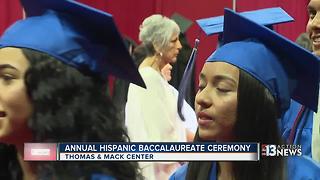 Hispanic graduates recognized at baccalaureate