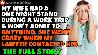 CHEATING WIFE had a one night stand on a work trip. She went insane when my lawyer contacted her