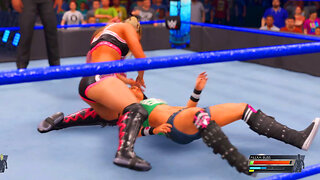 WWE 2K22 Alexa Bliss Vs AJ Lee Extreme Rules Match 2