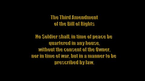 The Third Amendment