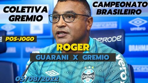 AO VIVO | Coletiva Pós-Jogo - Guarani x Grêmio (Campeonato Brasileiro Série B 2022)