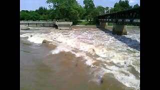 Old Pedestrian Bridge in Tulsa - Now Gone -