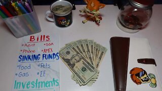 Cash Envelope Stuffing (January #2) | Someone Tested Positive... | Emergency Fund & Sinking Funds!