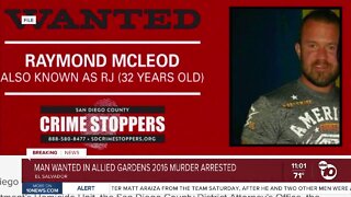 Man wanted in Allied Gardens 2016 murder arrested