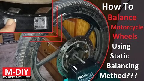 How To Balance Motorcycle Wheels Yourself Using Static Balancing Method??? [Hindi]