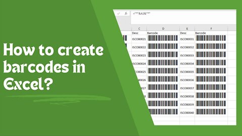 How to Create Barcodes in Excel (The Simple Way)