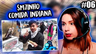 SMZINHO REAGINDO A COMIDA DE RUA INDIANA 06 - REACT