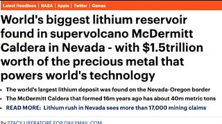 i NEED kids to MINE this ASAP! World's Biggest Lithium reservoir in Nevada