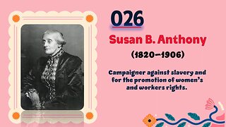 Susan B. Anthony (1820–1906)| TOP 150 Women That CHANGED THE WORLD | Short Biography