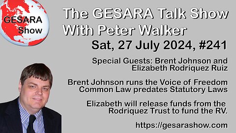 2024-07-27 GESARA Talk Show 241 - Brent and Elisabeth Special