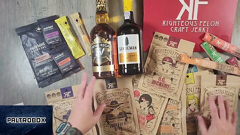 Paltrobox #339: Righteous Felon Craft Jerky, Sandeman Port, Chivas Regal & Nutrient Survival