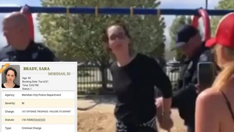 Tyrants Arrest Mother At Park In Front Of Kids. Protesters Gather Outside Cops House. Idaho.