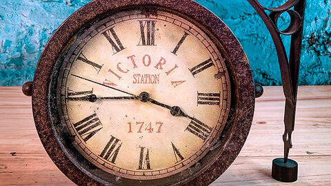 Vintage style Victoria Station clock - Restoration 🕰️