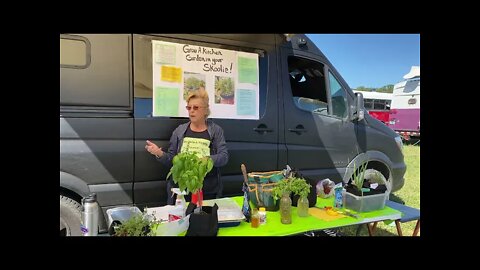 Growing Herbs In Your Skoolie (or van/box truck/rv/etc!) ft Angela from Keno Herbs @ Skoolie Swarm