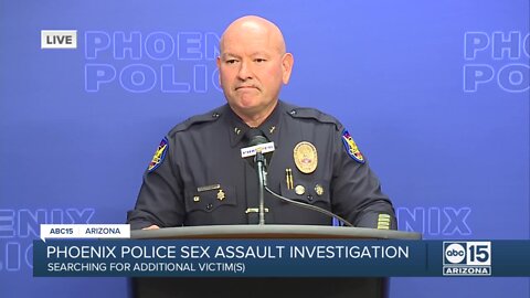 Phoenix police discuss sex assault case, searching for seventh victim