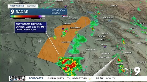 Dust storm advisory extended to 6:30 p.m.