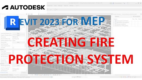 REVIT 2023 FOR MEP - CREATING FIRE PROTECTION SYSTEM