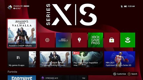 Xbox Series X/S User Interface Walkthrough