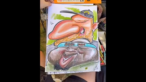 Amazing Artist draw two friends in very funny way 😂😂😂