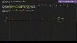 Meet Up Catch-Up Problem Combination: Problem 2