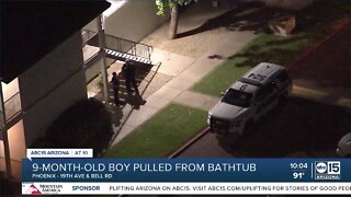 9-month-old in critical condition after being pulled from bathtub