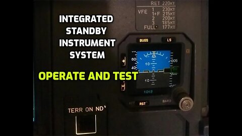 Avionics ISIS Integrated Standby Instrument System - How to operate and test