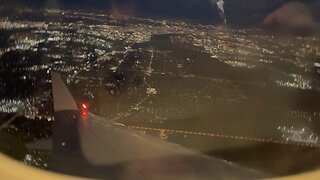 Flying over Los Angeles