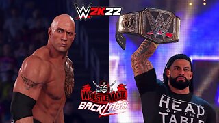 WWE 2K22: The Rock Vs. Roman Reigns - WWE Championship Match (WrestleMania Backlash) PC Gameplay!