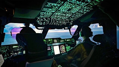 Onboard and Cockpit View Airbus A400M Conduct a Search and Rescue Mission