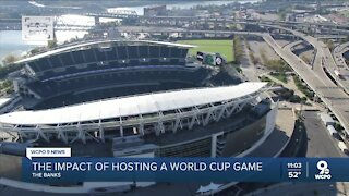 How would hosting a World Cup game impact Cincinnati?