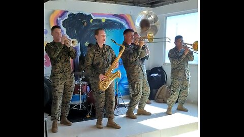 U.S. Marine Force Reserve Band plays in Colombia 07/13/2023