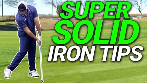 How To Hit Your IRONS SOLID | Simple Golf Tips!