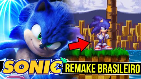 Remake Brasileiro do Sonic 1 do mega drive | Sonic Rebirth #shorts