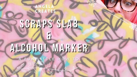 POLYMER CLAY SCRAPS SLAB & ALCOHOL MARKERS | how to make a scrap slab | simple diy polymer clay