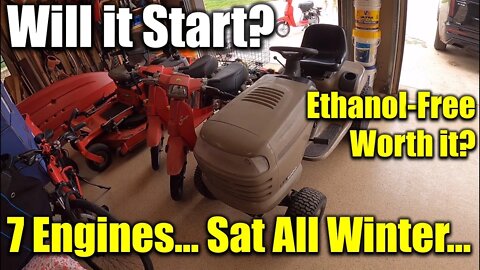 Will It Start? Cranking Everything In The Garage With Ethanol-Free Gas ✅