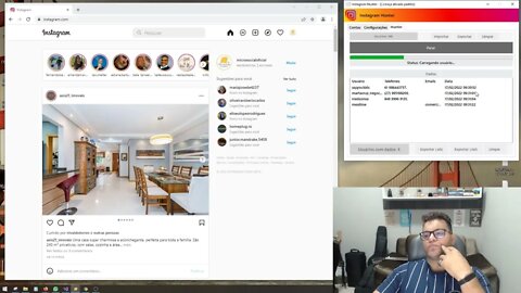 Instagram Hunter, extrator de dados para Instagram, Como extrair Celulares do Intagram, bot Insta