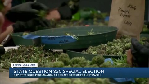 Gov. Stitt declares special election for recreational marijuana vote